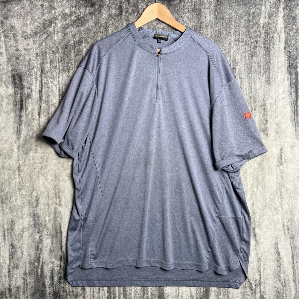 Apparel Collection Men's Henley Zip T-Shirt 3XL McDonald's Employee Uniform
